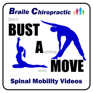 Bust A Move icon for spinal mobility exercises at Braile CHiropractic