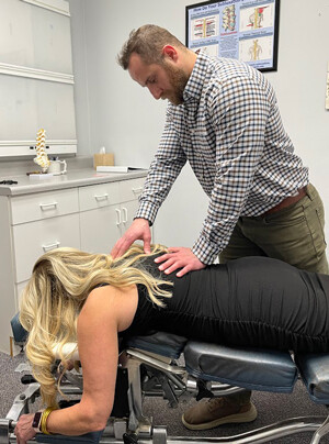 Dr Braile of Marietta GA gives an adjustment